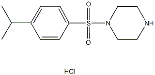 1-[(4-ISOPROPYLPHENYL)SULFONYL]PIPERAZINE HYDROCHLORIDE Struktur