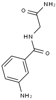 3-amino-N-(2-amino-2-oxoethyl)benzamide 结构式