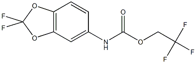 2,2,2-trifluoroethyl 2,2-difluoro-1,3-benzodioxol-5-ylcarbamate Structure