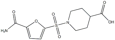 1-{[5-(aminocarbonyl)-2-furyl]sulfonyl}piperidine-4-carboxylic acid