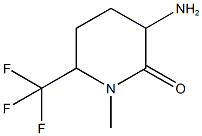 3-amino-1-methyl-6-(trifluoromethyl)piperidin-2-one Struktur