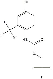 2,2,2-trifluoroethyl 4-chloro-2-(trifluoromethyl)phenylcarbamate