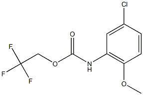 2,2,2-trifluoroethyl 5-chloro-2-methoxyphenylcarbamate,,结构式