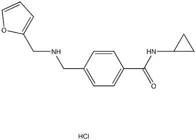 N-cyclopropyl-4-{[(2-furylmethyl)amino]methyl}benzamide hydrochloride Structure