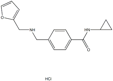 N-cyclopropyl-4-{[(2-furylmethyl)amino]methyl}benzamide hydrochloride,,结构式