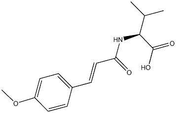 (2S)-2-{[3-(4-methoxyphenyl)prop-2-enoyl]amino}-3-methylbutanoic acid Structure
