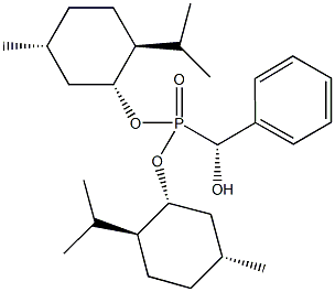 di(1R,2S,5R)-menthyl (R)-hydroxy(phenyl)methylphosphonate Structure