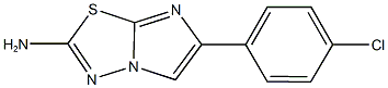 6-(4-chlorophenyl)imidazo[2,1-b][1,3,4]thiadiazol-2-amine 结构式