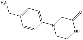 4-[4-(aminomethyl)phenyl]piperazin-2-one 结构式