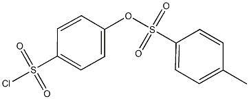 4-(chlorosulfonyl)phenyl 4-methylbenzenesulfonate Struktur