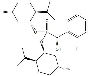  bis[(1R,2S,5R)-2-isopropyl-5-methylcyclohexyl] [(R)-(2-fluorophenyl)(hydroxy)methyl]phosphonate