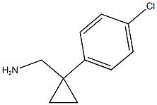 (1-(4-chlorophenyl)cyclopropyl)methanamine 结构式