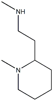 Methyl-[2-(1-methyl-piperidin-2-yl)-ethyl]-amine,,结构式