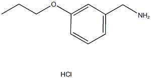 (3-Propoxyphenyl)methanamine hydrochloride Structure