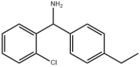 (2-chlorophenyl)(4-ethylphenyl)methanamine, 1021126-49-7, 结构式