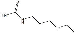 (3-ethoxypropyl)urea 化学構造式