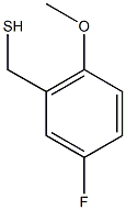(5-fluoro-2-methoxyphenyl)methanethiol 化学構造式