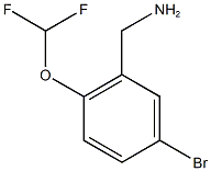 [5-bromo-2-(difluoromethoxy)phenyl]methanamine Structure