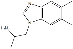 1-(5,6-dimethyl-1H-1,3-benzodiazol-1-yl)propan-2-amine Structure