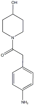 1-[(4-aminophenyl)acetyl]piperidin-4-ol Structure
