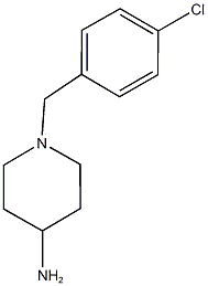 1-[(4-chlorophenyl)methyl]piperidin-4-amine 化学構造式