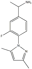 1-[4-(3,5-dimethyl-1H-pyrazol-1-yl)-3-fluorophenyl]ethan-1-amine