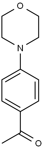 1-[4-(morpholin-4-yl)phenyl]ethan-1-one Structure