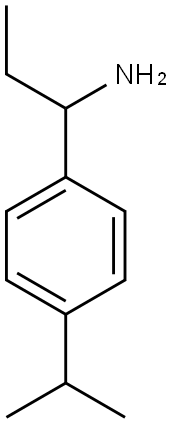 1-[4-(propan-2-yl)phenyl]propan-1-amine,,结构式