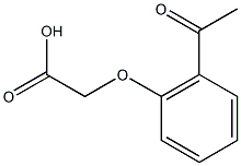 2-(2-acetylphenoxy)acetic acid,,结构式