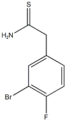 2-(3-bromo-4-fluorophenyl)ethanethioamide Struktur
