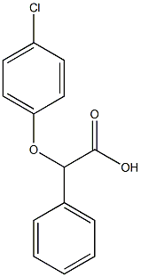 2-(4-chlorophenoxy)-2-phenylacetic acid,,结构式