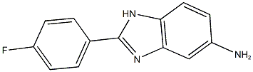 2-(4-fluorophenyl)-1H-benzimidazol-5-amine,,结构式