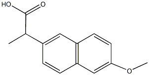 2-(6-methoxynaphthalen-2-yl)propanoic acid Structure