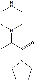 2-(piperazin-1-yl)-1-(pyrrolidin-1-yl)propan-1-one,,结构式