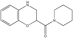 2-(piperidin-1-ylcarbonyl)-3,4-dihydro-2H-1,4-benzoxazine Struktur