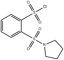 2-(pyrrolidine-1-sulfonyl)benzene-1-sulfonyl chloride Structure