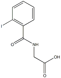 2-[(2-iodophenyl)formamido]acetic acid,,结构式