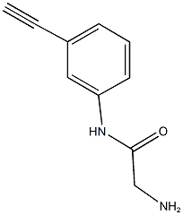 2-amino-N-(3-ethynylphenyl)acetamide Structure