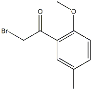 2-bromo-1-(2-methoxy-5-methylphenyl)ethan-1-one 化学構造式