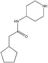 2-cyclopentyl-N-piperidin-4-ylacetamide Structure