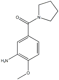 2-methoxy-5-(pyrrolidin-1-ylcarbonyl)aniline Structure