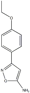 3-(4-ethoxyphenyl)-1,2-oxazol-5-amine 结构式