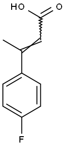 3-(4-fluorophenyl)but-2-enoic acid 结构式