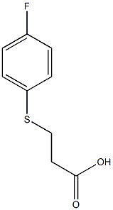3-[(4-fluorophenyl)sulfanyl]propanoic acid Struktur
