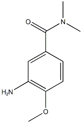 3-amino-4-methoxy-N,N-dimethylbenzamide Structure
