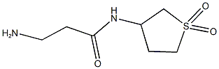 3-amino-N-(1,1-dioxo-1$l^{6}-thiolan-3-yl)propanamide,,结构式