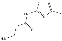 3-amino-N-(4-methyl-1,3-thiazol-2-yl)propanamide Struktur