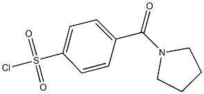 4-(pyrrolidin-1-ylcarbonyl)benzene-1-sulfonyl chloride Structure