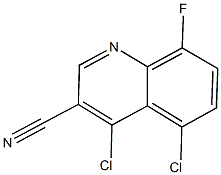 4,5-dichloro-8-fluoroquinoline-3-carbonitrile,,结构式