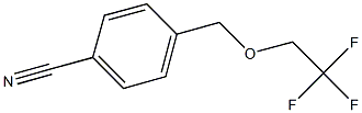 4-[(2,2,2-trifluoroethoxy)methyl]benzonitrile Struktur